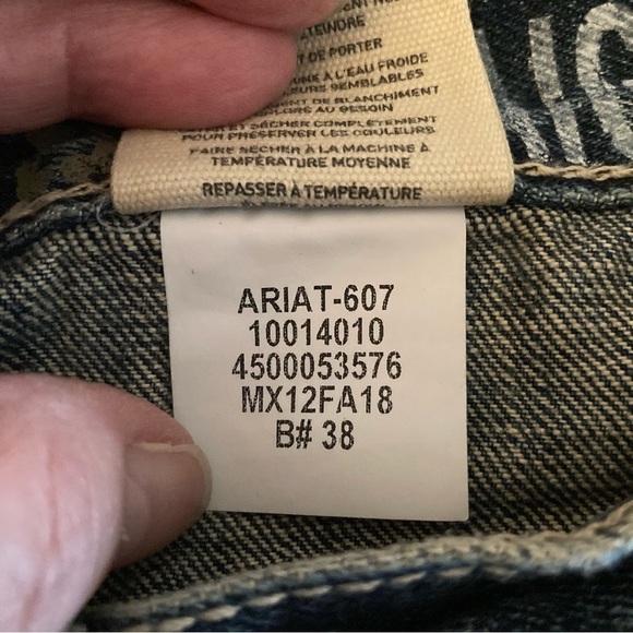 Ariat Medium Wash M5 Slim Straight Jeans - Picture 14 of 15